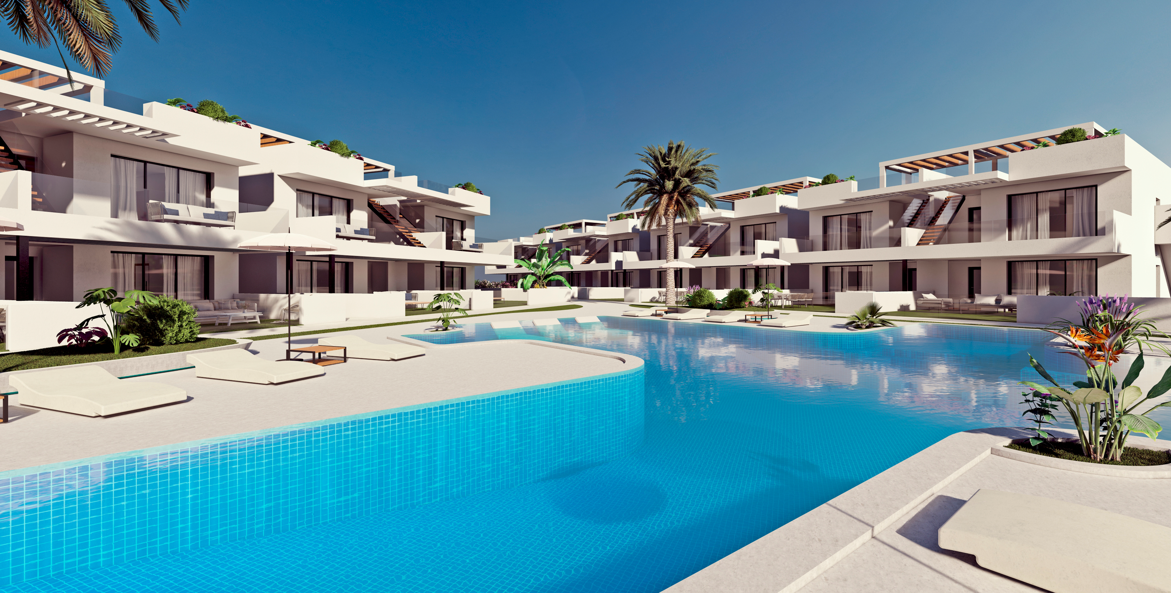 Benidorm kertvárosában 3 hálószobás, 2 fürdőszobás új építésű lakás hatalmas erkélyekkel!